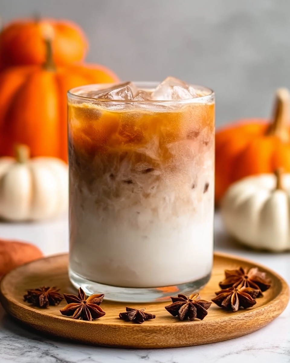 Iced Pumpkin Cream Chai Tea Latte (Starbucks Copycat) Recipe - Recipe Image