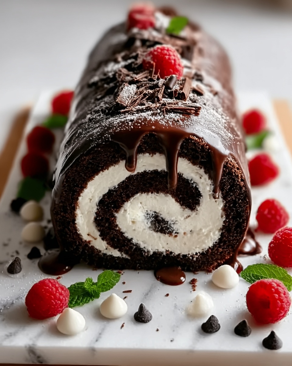 Choco Swiss Roll Delight Recipe - Recipe Image