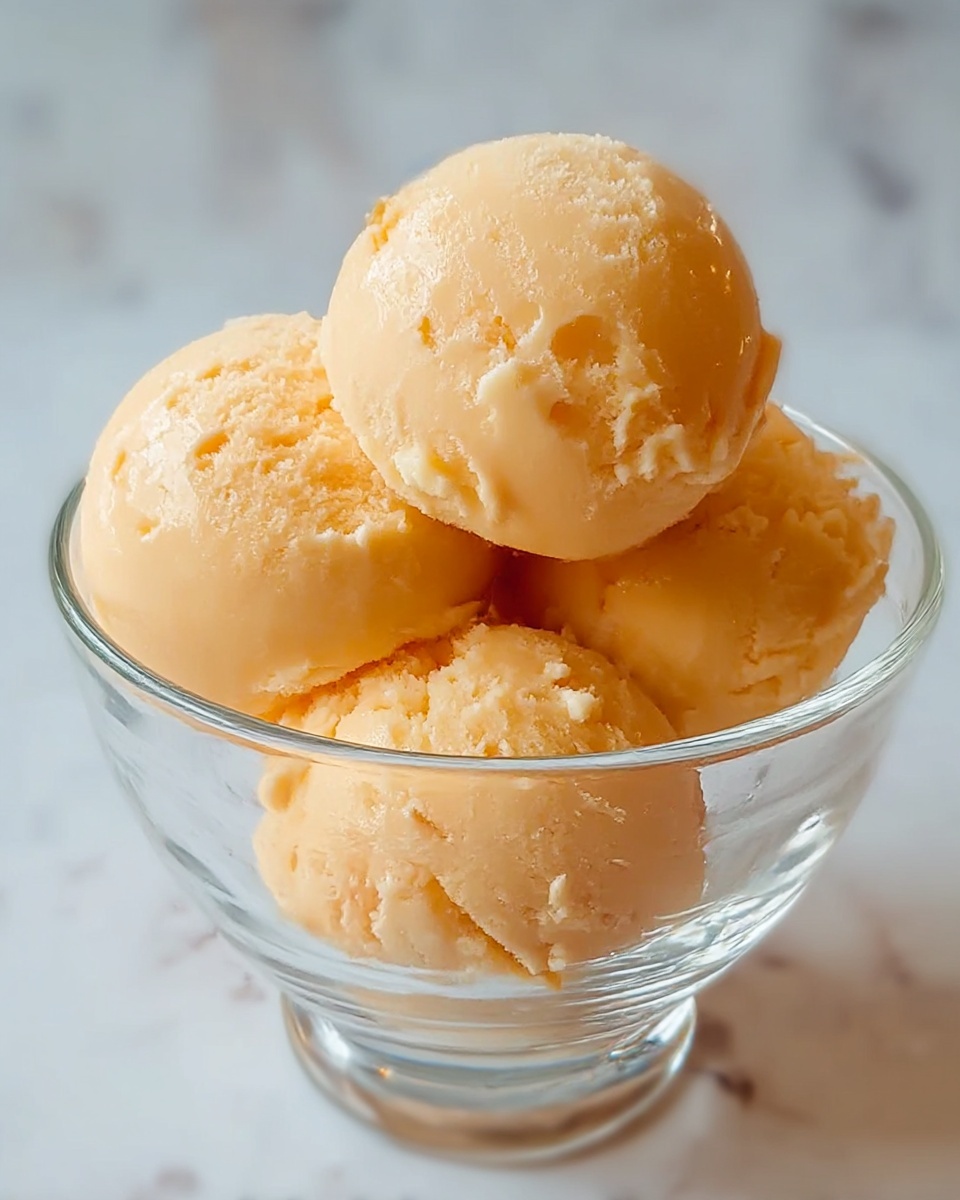 Peach Sorbet Recipe: Refreshing, Fruity Dessert Recipe - Recipe Image