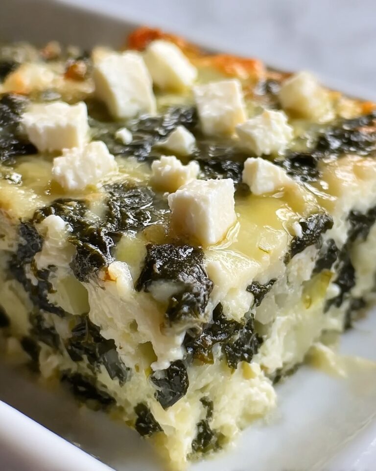 Spinach Casserole with Feta Cheese Recipe