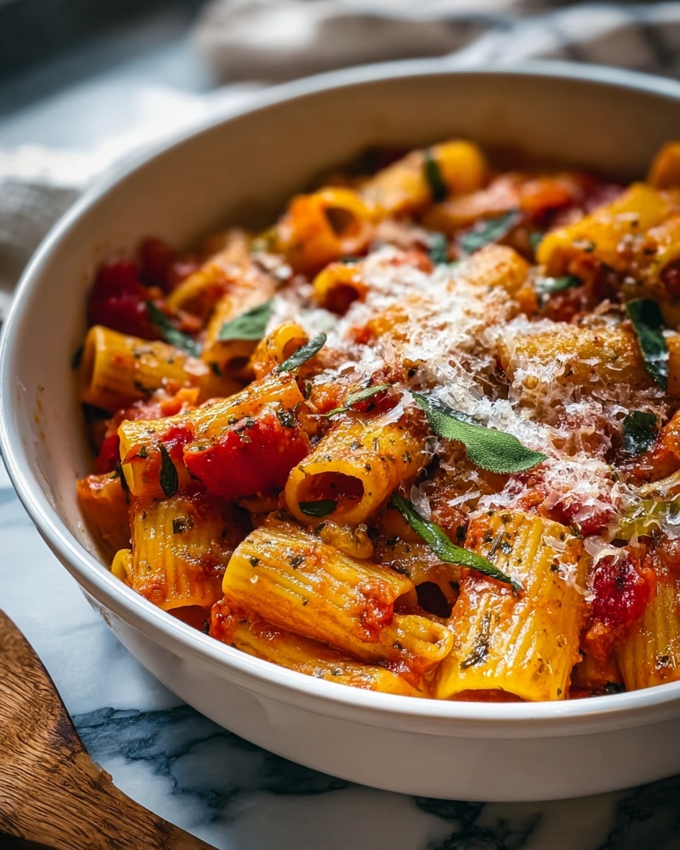 Pasta Bake with Pumpkin Tomato Sauce Recipe - Recipe Image