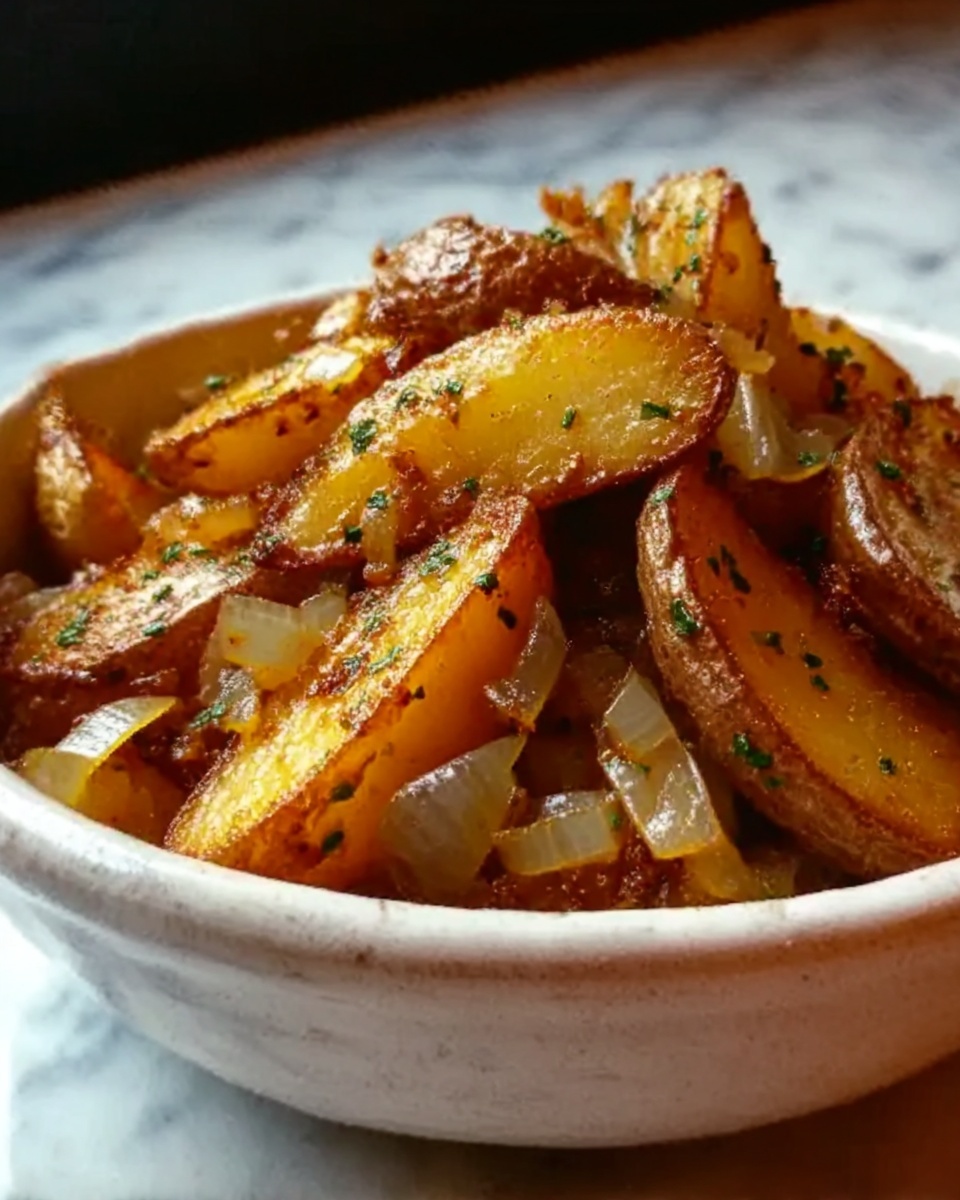 Oven Fried Potatoes & Onions Recipe - Recipe Image