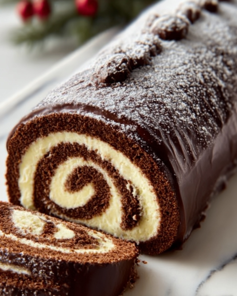 Bûche de Noël (Yule Log) Recipe - Recipe Image
