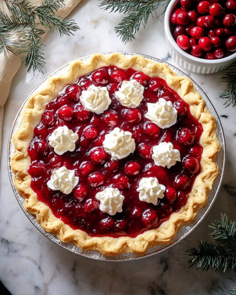 Cranberry Custard Pie Recipe