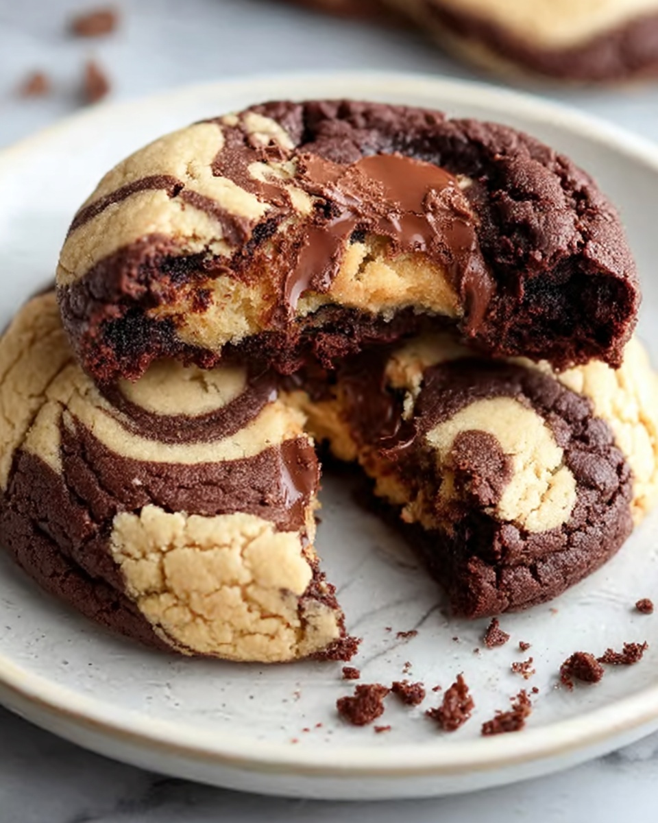 Peanut Butter Brownie Swirl Cookies Recipe - Recipe Image