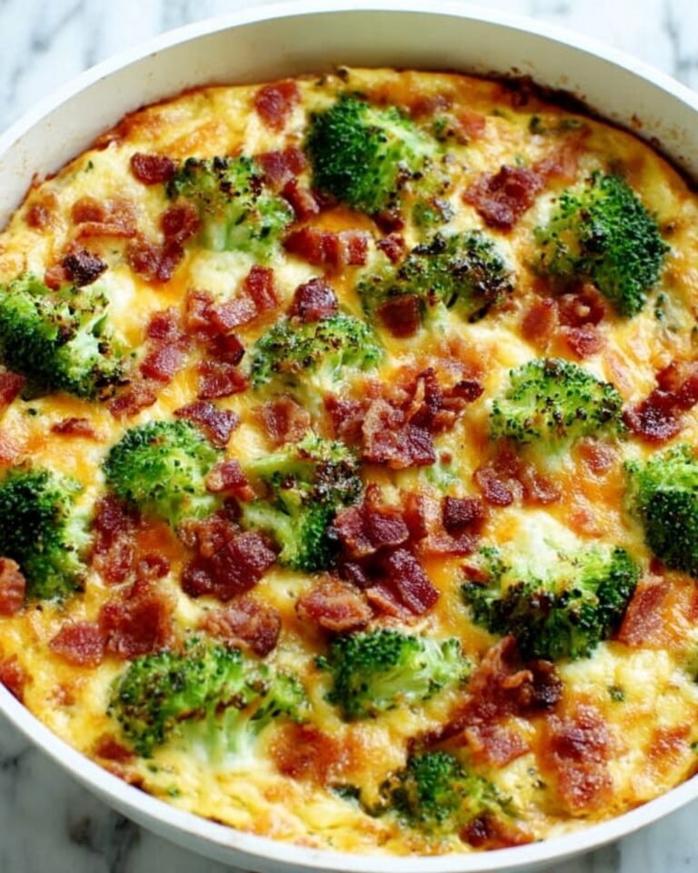 Creamy Garlic Parmesan Broccoli Bake Recipe