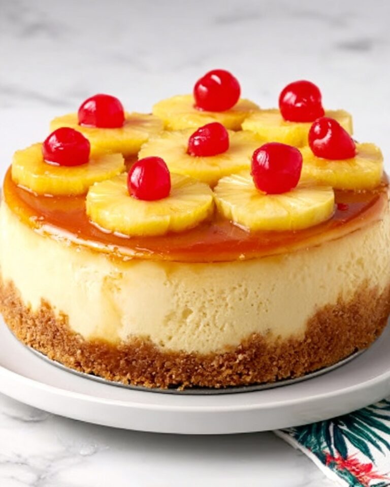 Pineapple Upside-Down Cheesecake Recipe