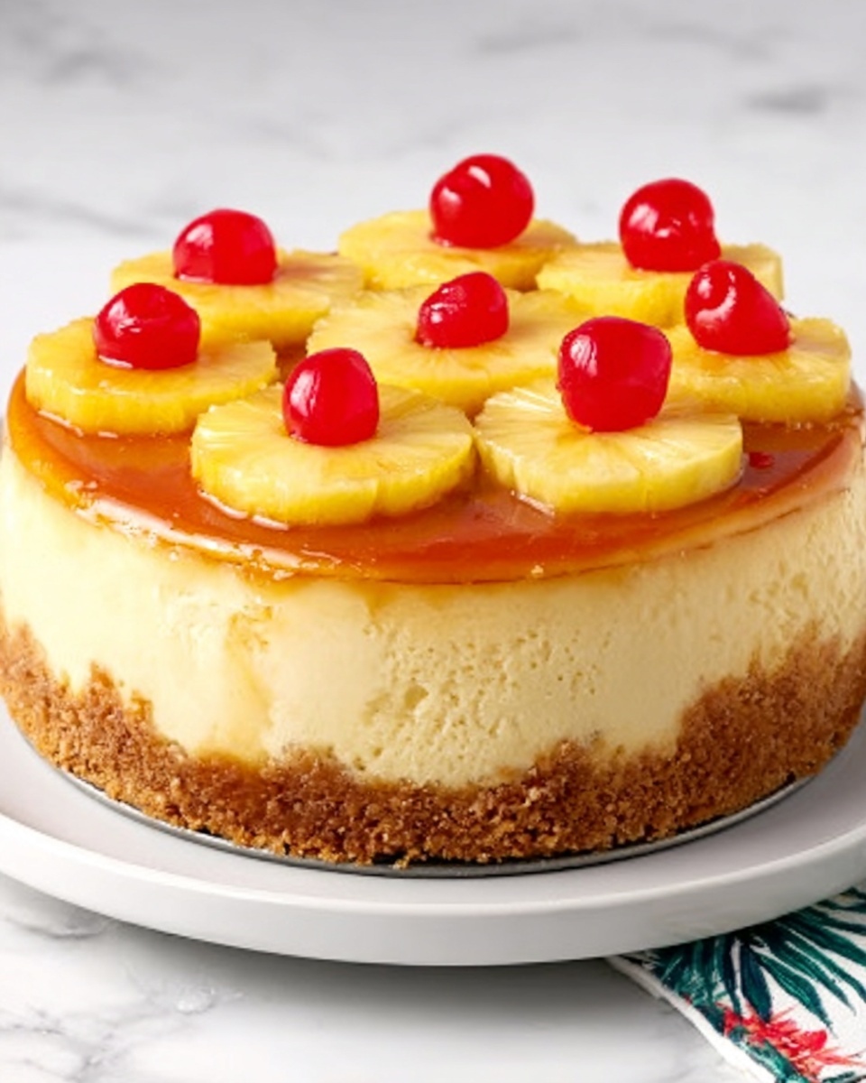 Pineapple Upside-Down Cheesecake Recipe - Recipe Image