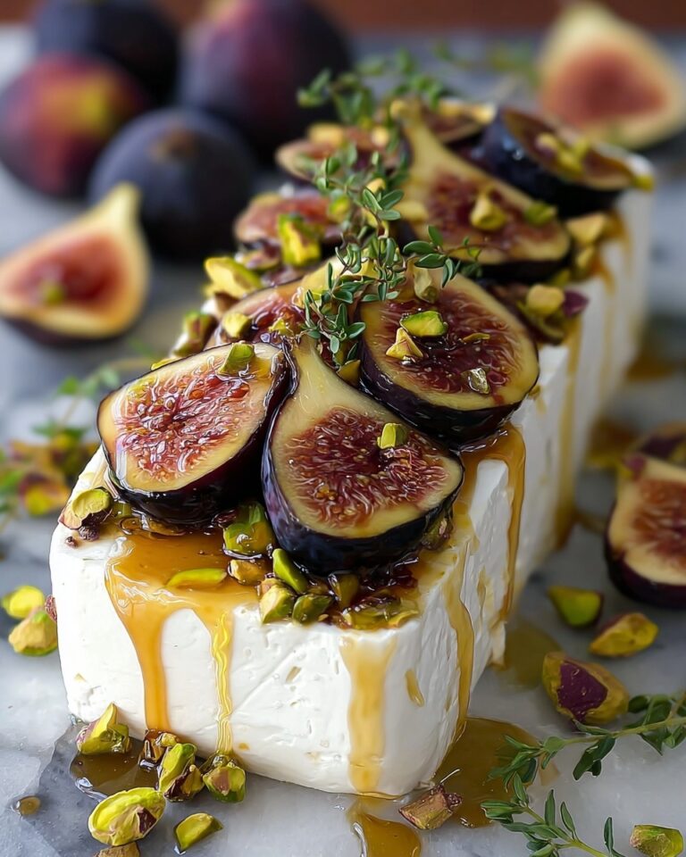 Honey Fig Pistachio Goat Cheese Appetizer Recipe