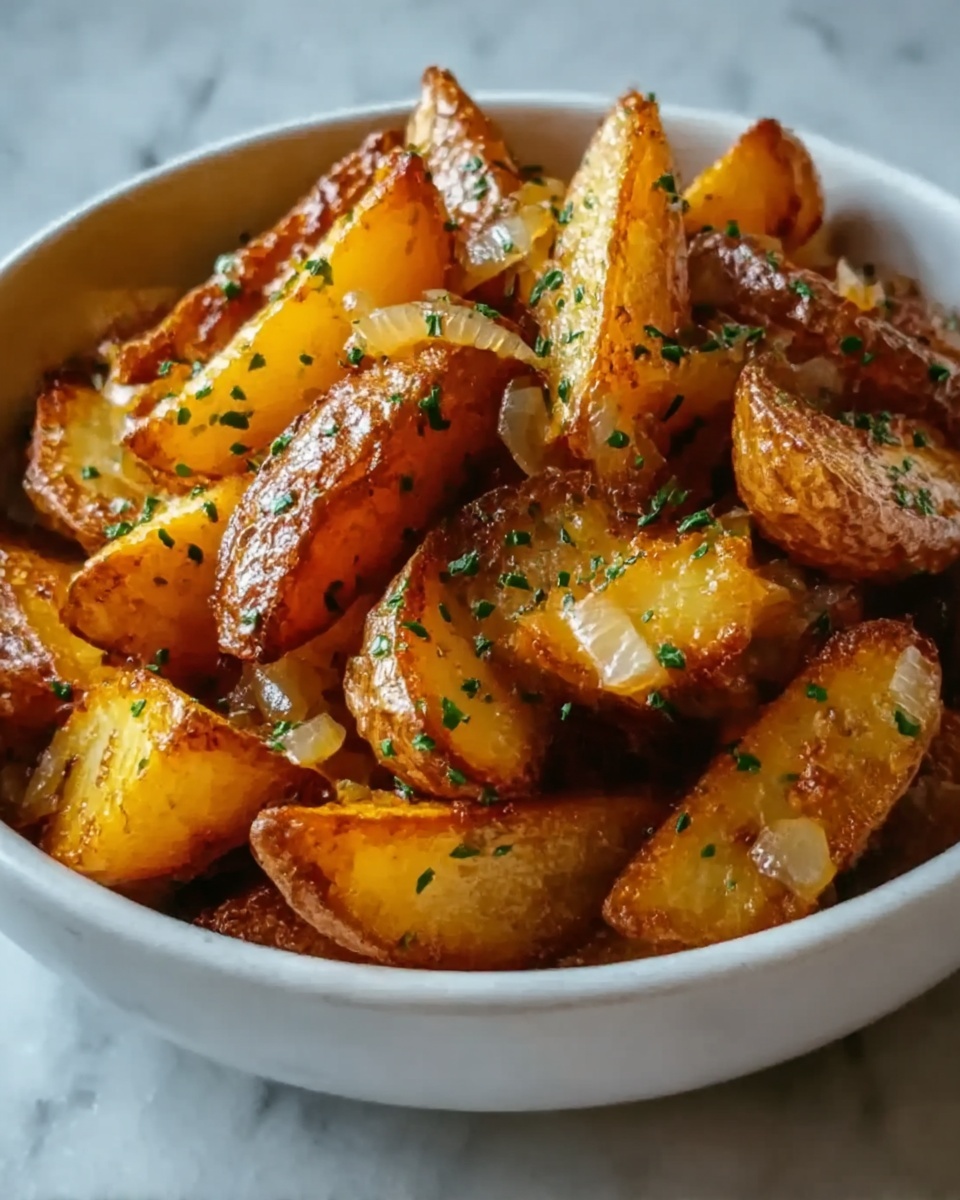 Oven Fried Potatoes & Onions Recipe - Recipe Image