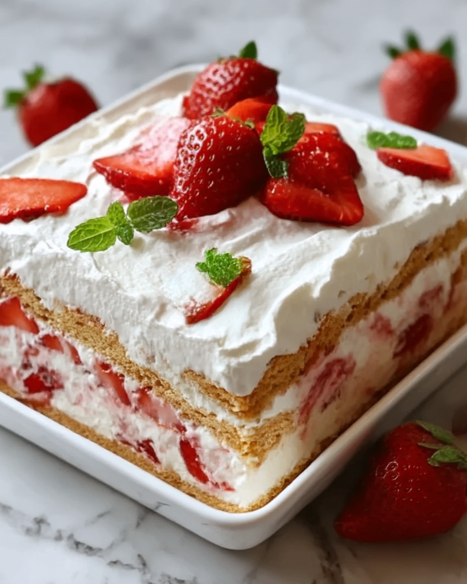 Strawberry Lasagna Recipe - Recipe Image