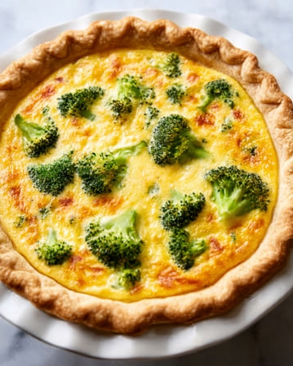Broccoli Cheddar Quiche Recipe - Recipe Image