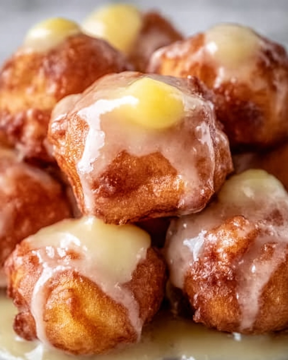 Soft Cinnamon Apple Fritters with Vanilla Glaze Recipe - Recipe Image
