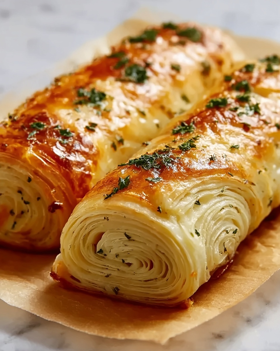 Cheesy Garlic Butter Rollups Recipe - Recipe Image