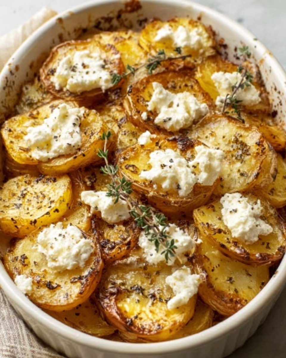 Baked Feta Potatoes Recipe - Recipe Image